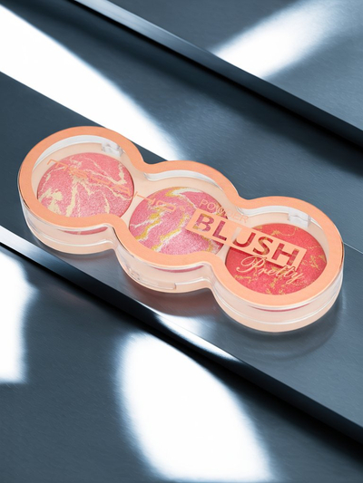 Палитра от 3 нюанса озаряващ руж за скулите цвят