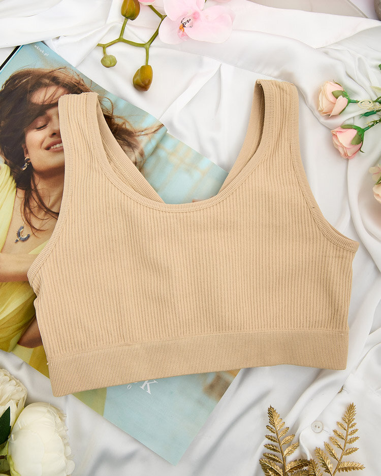 Royalfashion Дамски спортен сутиен с ребра