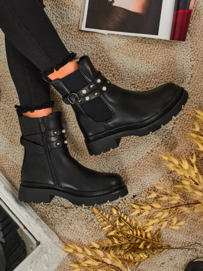 Високи дамски еко кожени боти Pearl Mist