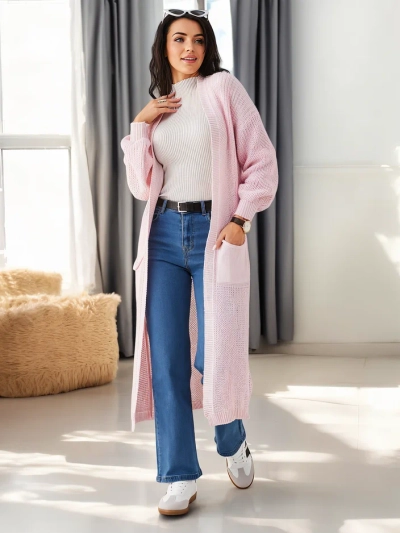 Royalfashion Акрилен плетен дамски кардиган