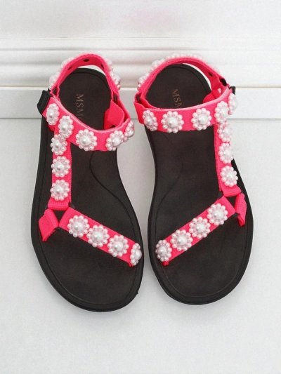 Сандали Livia Rosa – Удобни дамски сандали Royalfashion с перлени джетове