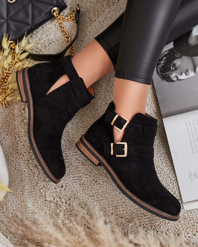 Royalfashion Дамски ботуши Geronsa с изрязано ходило