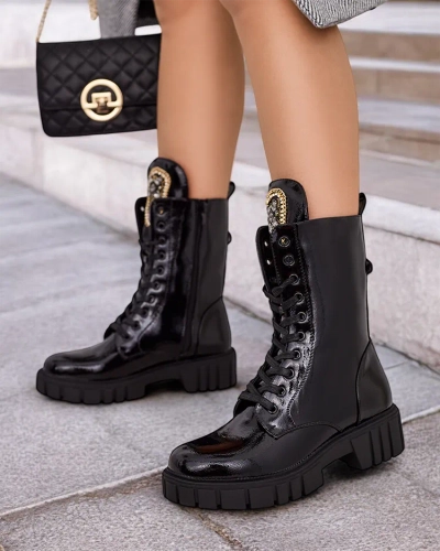 Royalfashion Дамски ботуши Operre с дантела