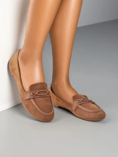 Royalfashion Женски лофери от еко велур Zammei