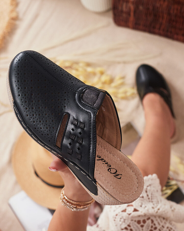 Royalfashion Дамски джапанки на нисък ток Albov