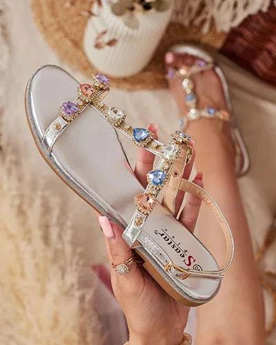 Royalfashion Дамски сандали Selina с цирконий