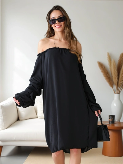 Рокля на Royalfashion Smooth за жени в испански стил с волани