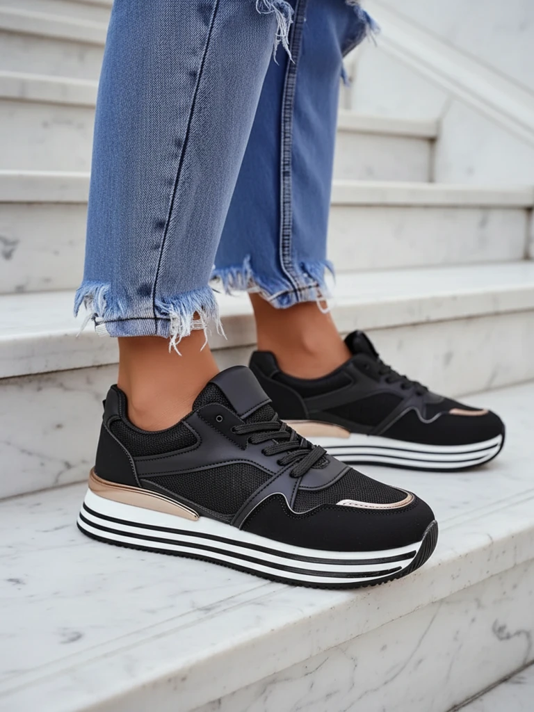 Royalfashion дамски платформи спортни маратонки Erixo