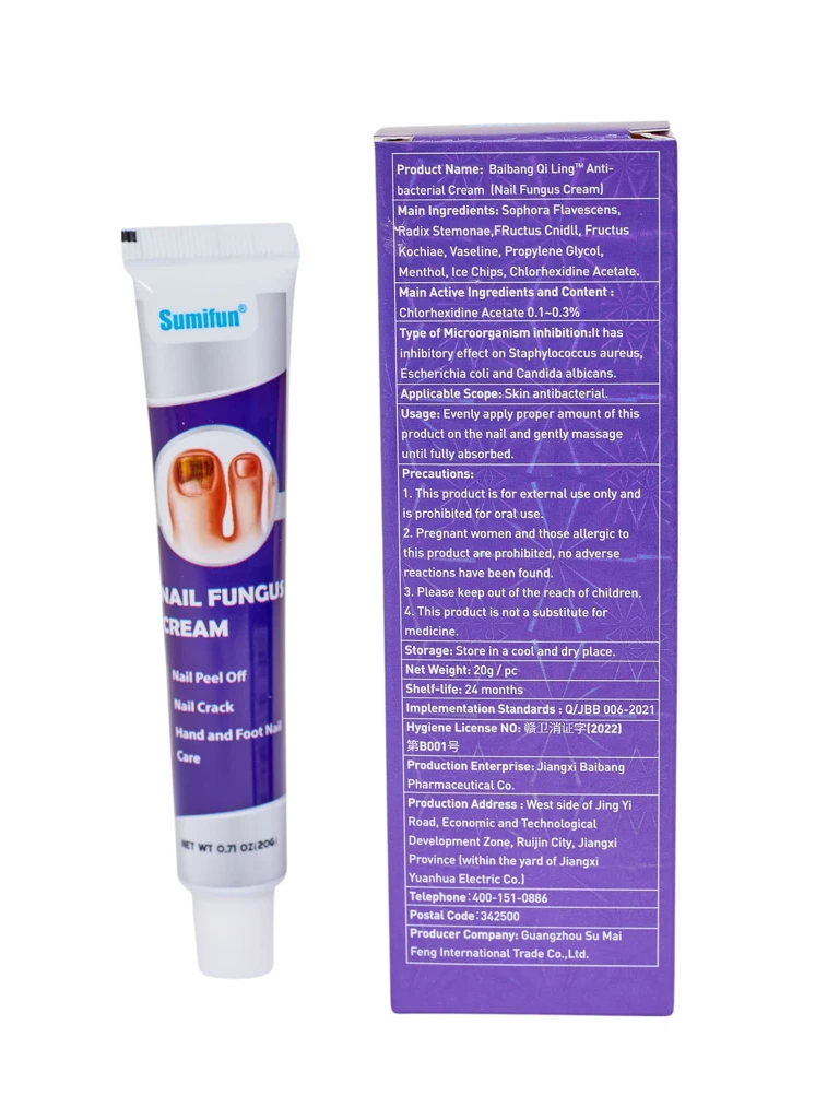 Крем, облекчаващ симптомите на гъбички по ноктите