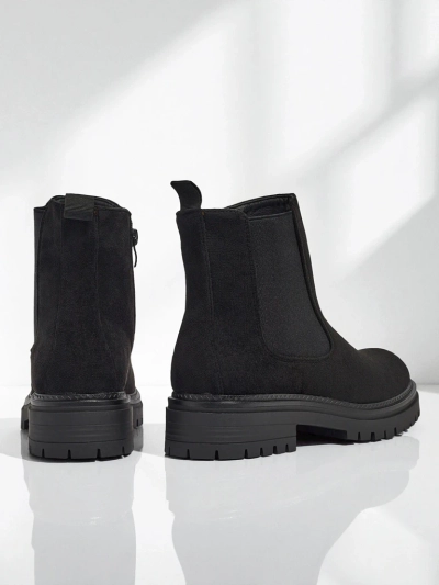 Дамски боти в стил Челси от еко велур Zarelle