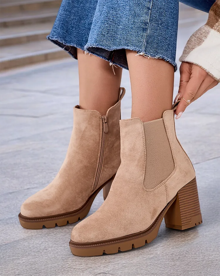 Royalfashion Дамски ботуши с токчета Timoxo