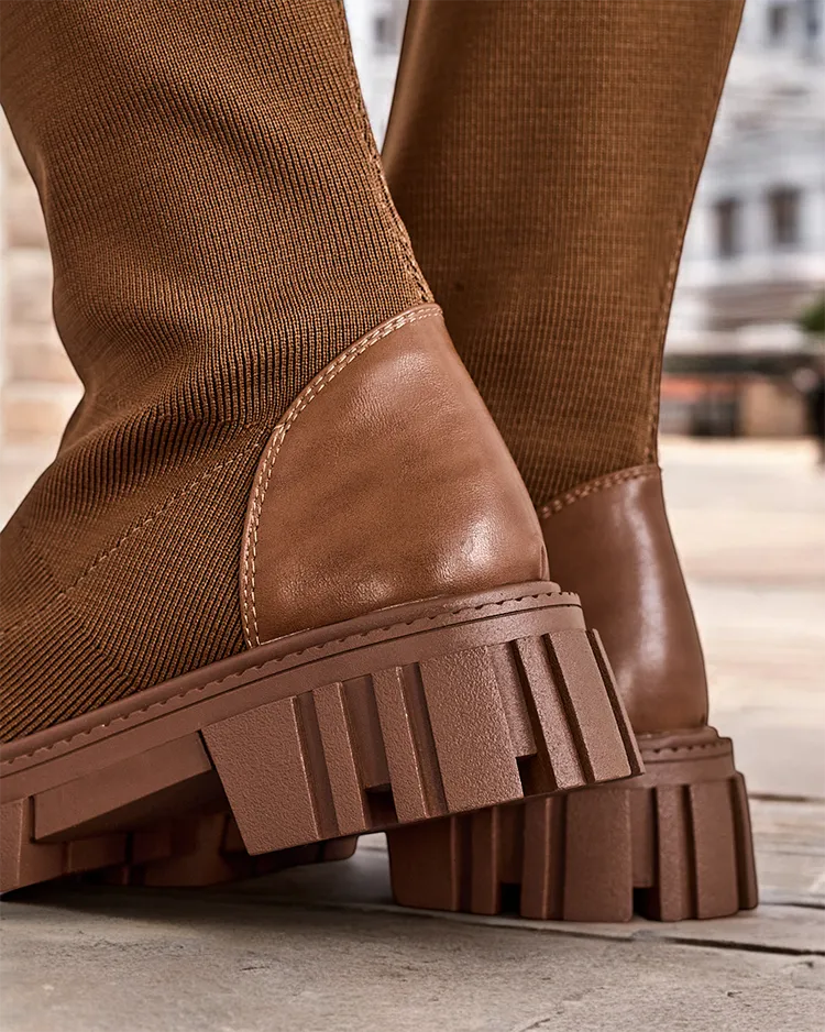 Royalfashion Ботуши без връзки за жени Бизон