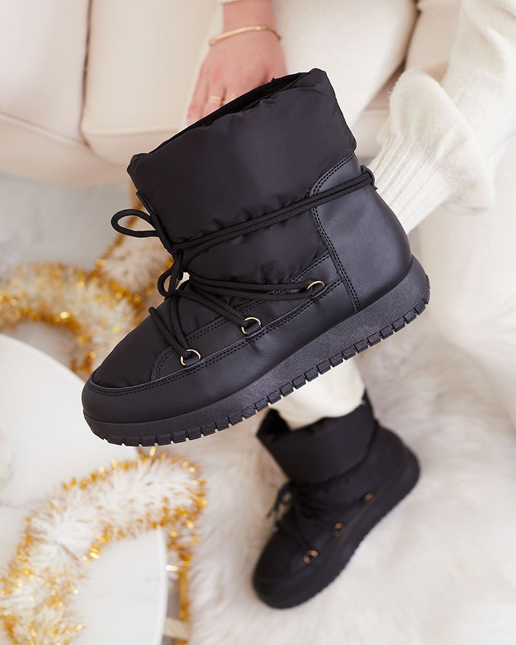 Royalfashion Дамски ботуши за сняг с приплъзване в черен цвят Iredas