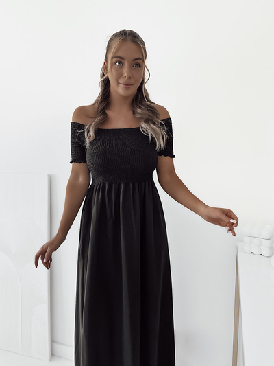 Royalfashion Дамска миди рокля a'la hiszpanka