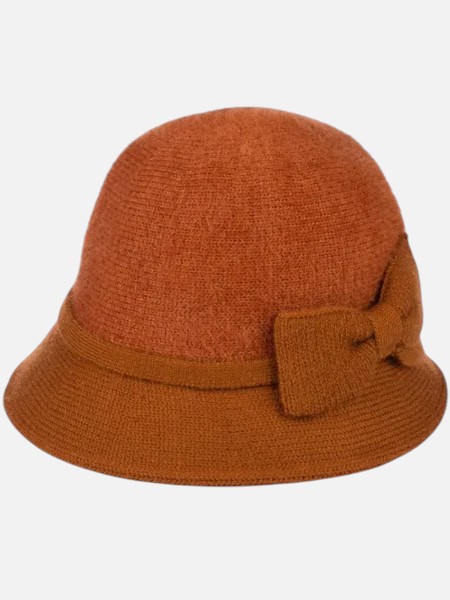 Дамска шапка бомбе с декорация Lady Rose