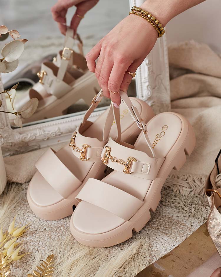 Royalfashion Дамски сандали на платформа от екокожа Avemil