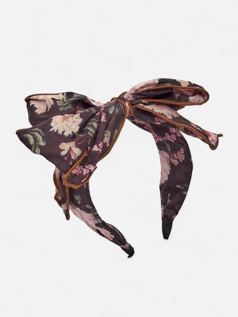 Royalfashion Лента за коса с панделка с цветя