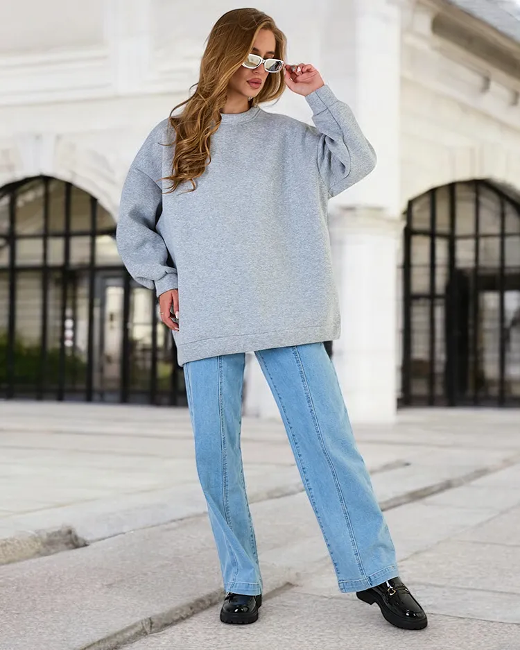 Royalfashion Дамски суитшърт oversize