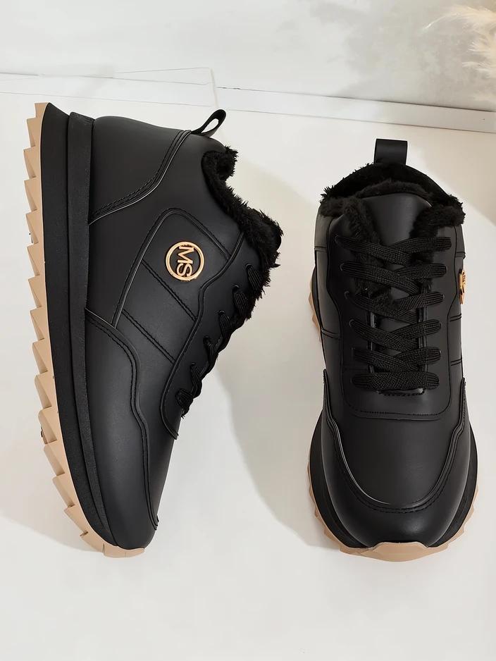 Royalfashion Затоплени дамски маратонки с кожа Casot