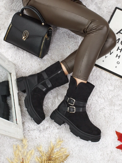 Високи дамски еко велурени боти Callire