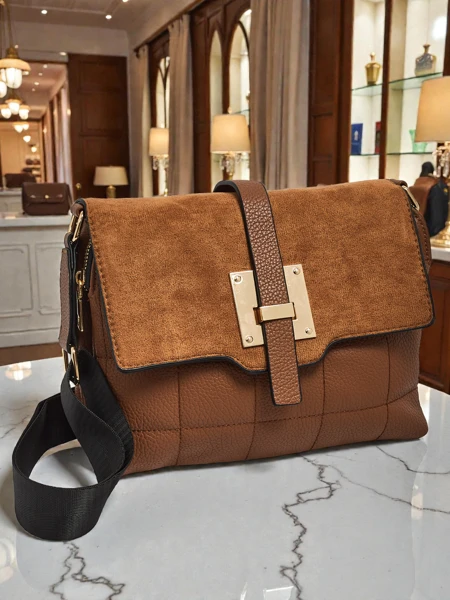 Дамска чанта Cassiopeia Светлокафява Кожена Елегантна