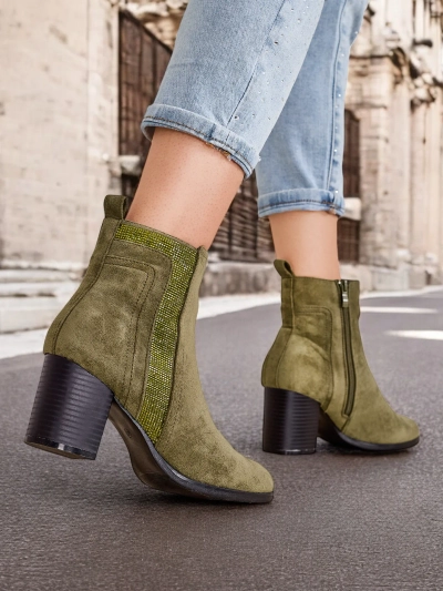 Royalfashion Дамски ботуши с висок ток Venotto