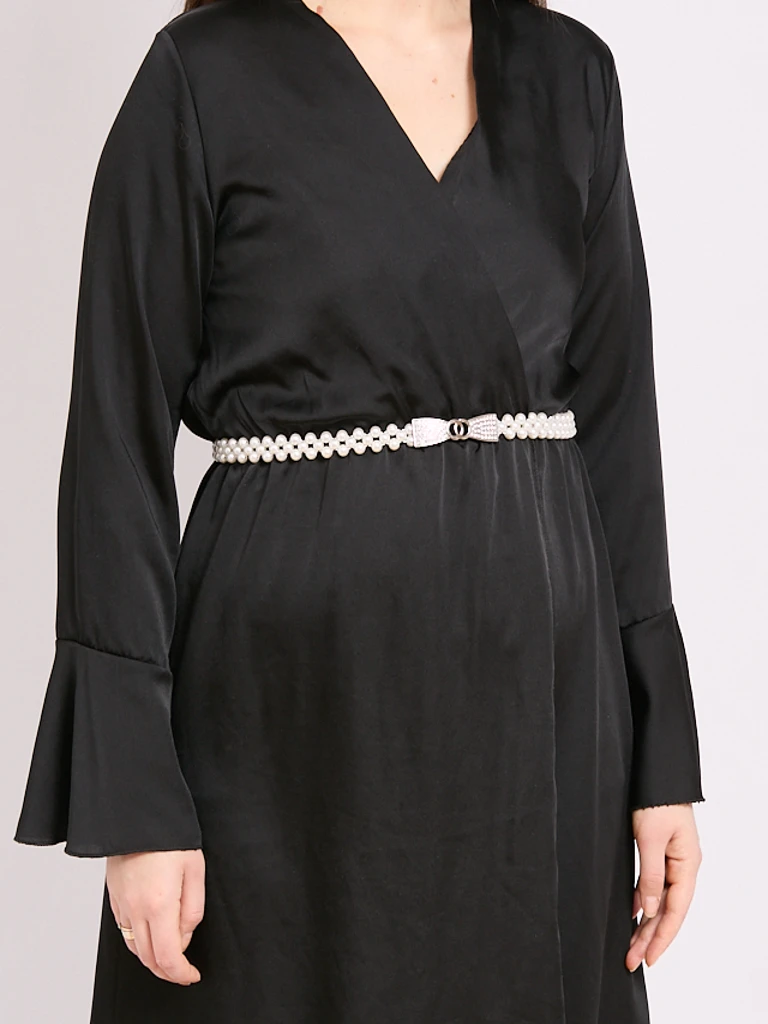 Дамски колан Callista перлен с катарама панделка – елегантност в италиански стил