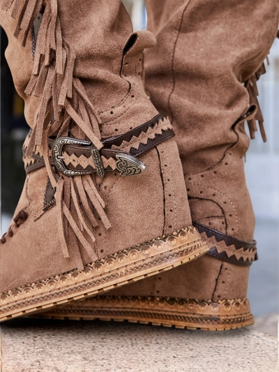 Дамски ботуши над коляното на Royalfashion Елиферсе