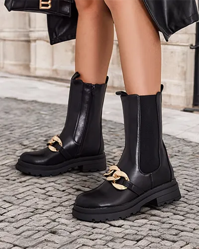 Дамски високи ботуши на Royalfashion модел Romur