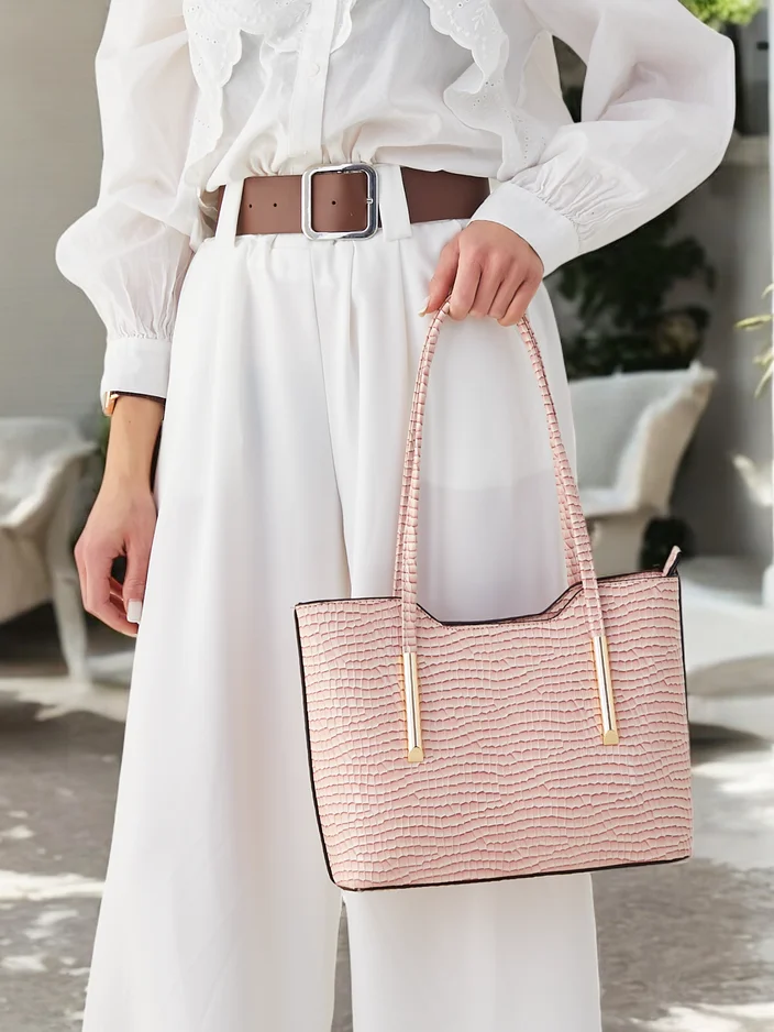 Royalfashion Двустранна дамска чанта с релеф