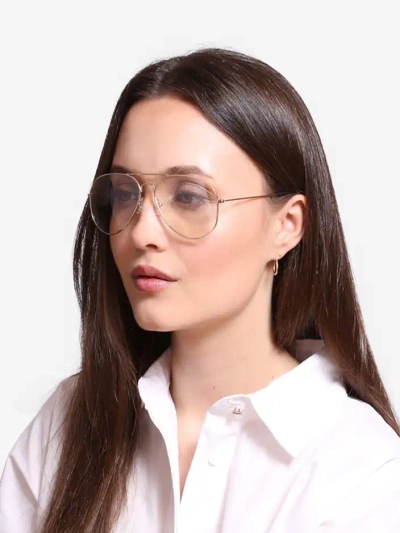 Royalfashion Слънчеви очила прозрачни в сребристата рамка