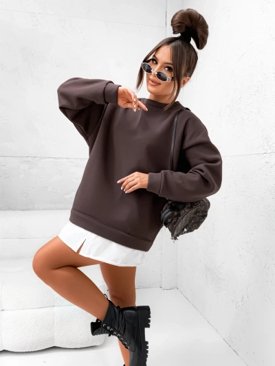 Royalfashion Памучна дамска суитшърт с detachable дъно