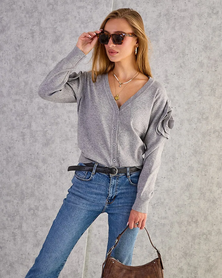 Royalfashion Разкопчан дамски пуловер