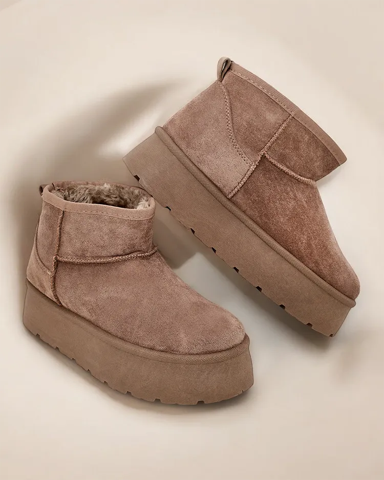 Роялфешън Къси боти за жени сняг Hawanni