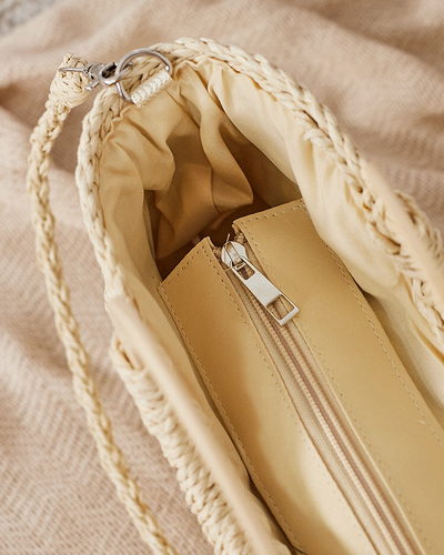 Royalfashion Кръгла сламена чанта от Nils