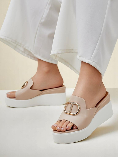 Royalfashion дамски сандали на клин Daffin