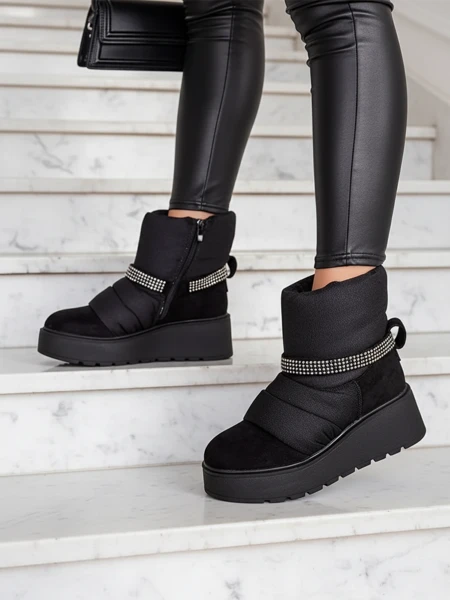 Royalfashion Дамски боти със скрит клин Renosi