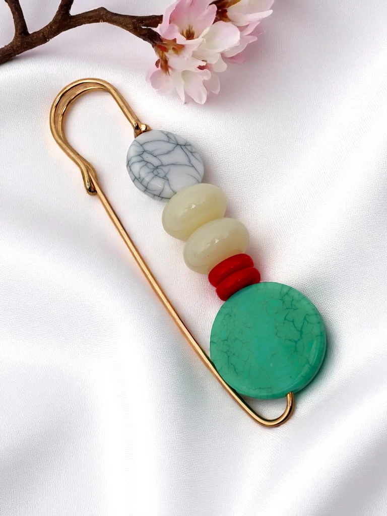 Декоративна дамска брошка с скъпоценни камъни Gem Bloom