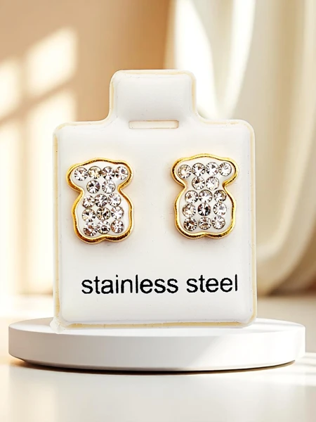 Royalfashion Дамски обеци във формата на мече