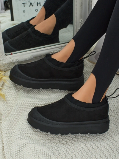 Къси дамски боти а ла сноубутс Velisee