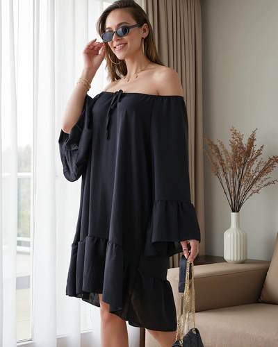 Рокля без ръкави на Royalfashion с ръбове, голям размер