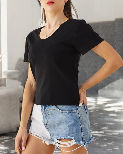 Риза от 100% памук за жени с дантела на гърба