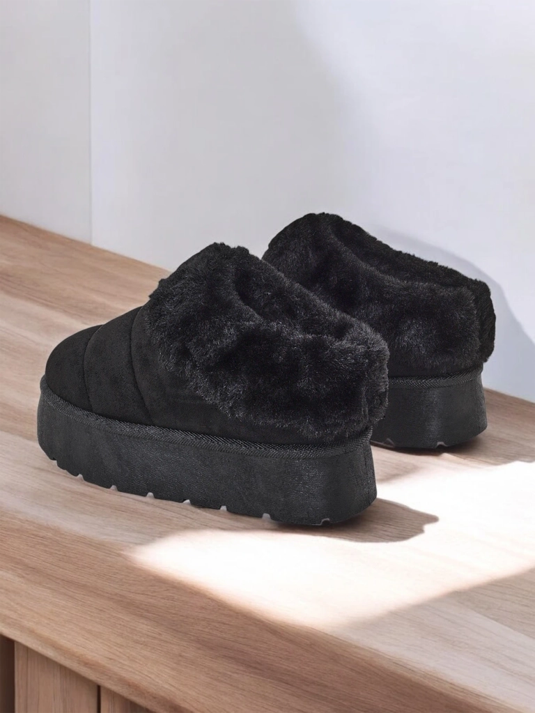 Royalfashion Къси ботуши за жени а'ля сноубутс Елиози