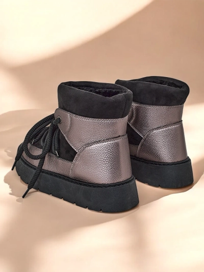 Дамски боти за сняг с връзки на топло Роялфешън Иниук