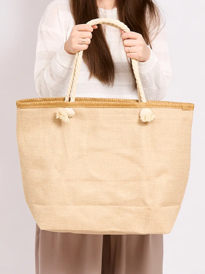 Royalfashion Голяма платнена чанта с принт