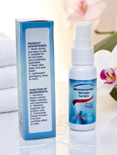 Спрей, облекчаващ симптомите на микоза на стъпалата и ноктите