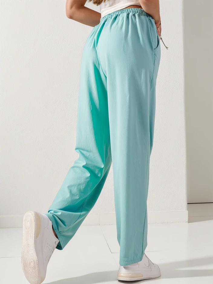 Royalfashion Памучни права панталони за жени