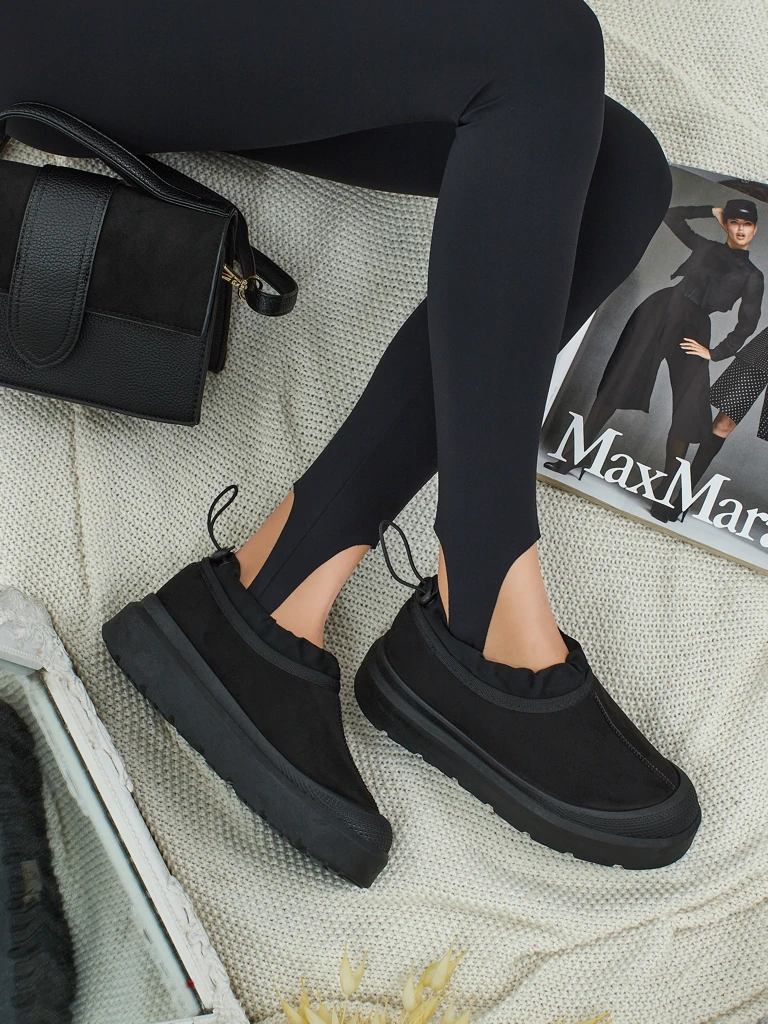 Къси дамски боти а ла сноубутс Velisee