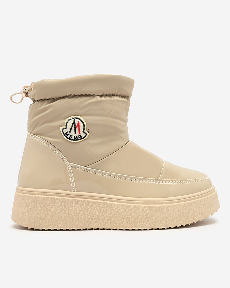 Royalfashion Дамски ботуши за сняг в светлокафяв цвят Ademra