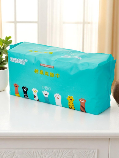 Памучни мокри кърпички 70 бр.